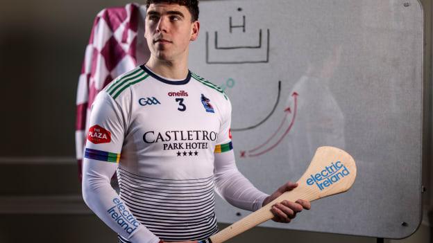 Pictured is UL and Galway hurler TJ Brennan as Electric Ireland teams up with six intercounty Camogie and GAA stars to look ahead to the upcoming matches and rivalries across the Electric Ireland Third Level Championsh