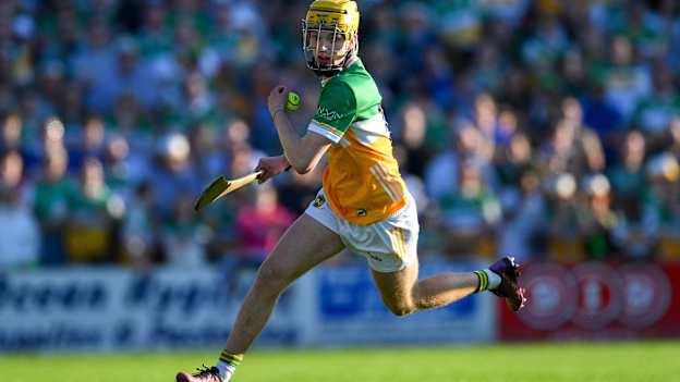 Dan Bourke of Offaly during the 2024 oneills.com GAA Hurling All-Ireland U20 Championship final match between Offaly and Tipperary at UPMC Nowlan Park in Kilkenny. Photo by Ray McManus/Sportsfile.