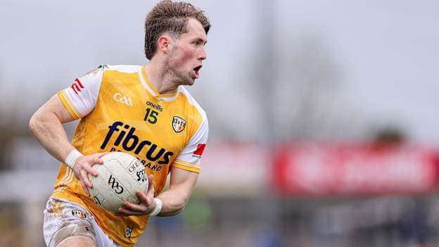 Ryan McQuillan of Antrim. Photo by Thomas Flinkow/Sportsfile