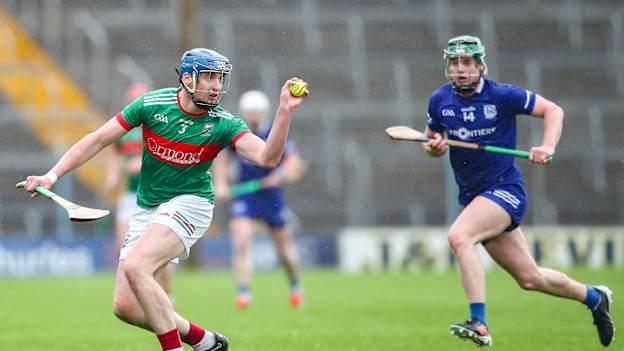 Joey Hennessy, Loughmore-Castleiney, and Darragh Stakelum, Thurles Sarsfields, in Tipperary SHC action. Photo by Michael P Ryan/Sportsfile
