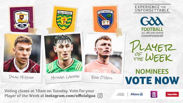 GAA.ie Footballer of the Week nominees.