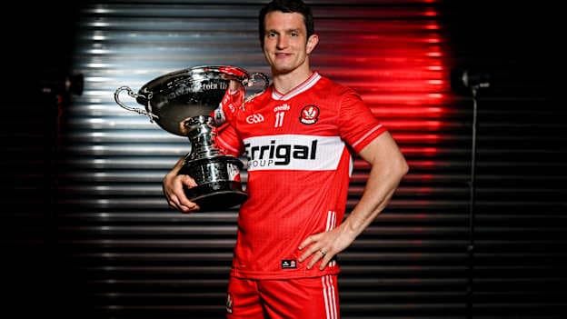 Derry's Cormac O'Doherty pictured ahead of Saturday's Christy Ring Cup Final against Kerry. Photo by Sam Barnes/Sportsfile