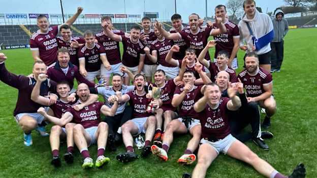 Castletown Liam Mellows celebrate after winning the Wexford senior football championship. 