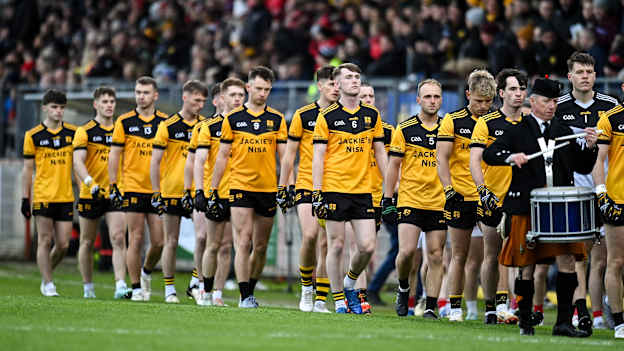 Loughmacrory on Parade before the Tyrone County Senior Club Football Championship final match between Loughmacrory and Trillick at O'Neills Healy Park in Omagh, Tyrone. Photo by Oliver McVeigh/Sportsfile.