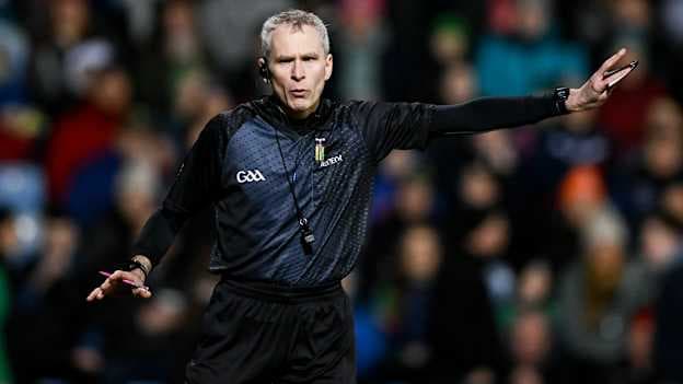 Referee Fergal Kelly during the Allianz Football League Division 1 match between Mayo and Dublin at Hastings Insurance MacHale Park in Castlebar, Mayo. Photo by Stephen McCarthy/Sportsfile.