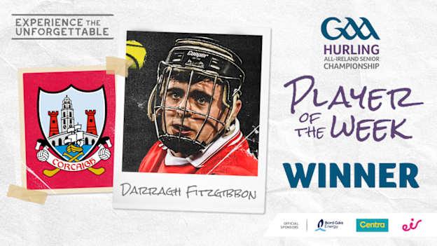 Darragh Fitzgibbon voted GAA.ie Hurler of the Week