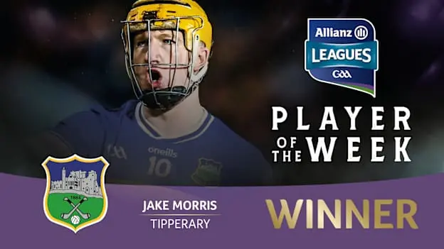 Jake Morris voted GAA.ie Hurler of the Week