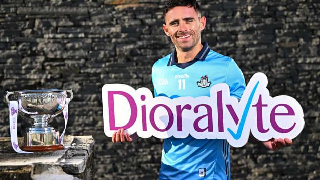 Dublin footballer Niall Scully poses for a portrait during a promotional launch event for the Dioralyte O’Byrne Cup Final at the GAA National Games Development Centre in Abbotstown, Dublin, ahead of Saturday's final between Dublin and Longford. Photo by Sam Barnes/Sportsfile.