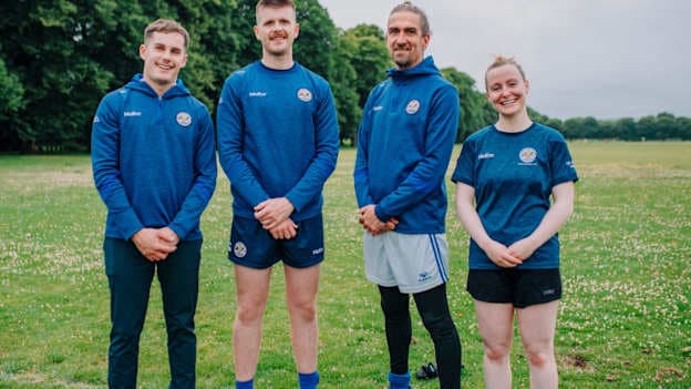Matt Hutchinson and fellow St. Colmcille's GAA club coaches. 