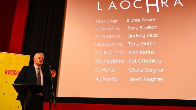 Brian Tyers of TG4 speaking at the launch of TG4's award-winning Laochra Gael series at the Light House Cinema in Dublin as the Gaelic sport biography series returns for another season. Photo by Piaras Ó Mídheach/Sportsfile.