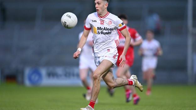 Gavin Potter of Tyrone during the EirGrid Ulster GAA U20 Football Championship Final match between Derry and Tyrone at the Box-It Athletic Grounds in Armagh. Photo by Ben McShane/Sportsfile.
