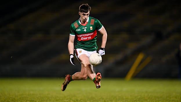 Sam Callinan of Mayo during the 2024 Allianz Football League Division 1 match between Mayo and Dublin at Hastings Insurance MacHale Park in Castlebar, Mayo. Photo by Stephen McCarthy/Sportsfile