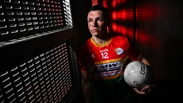 Carlow's Mikey Bambrick pictured at the launch of the Tailteann Cup.  Photo by David Fitzgerald/Sportsfile