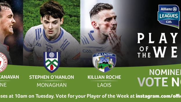 GAA.ie Footballer of the Week nominees.