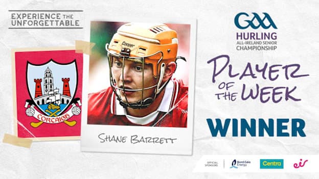 GAA.ie Hurler of the Week Shane Barrett.