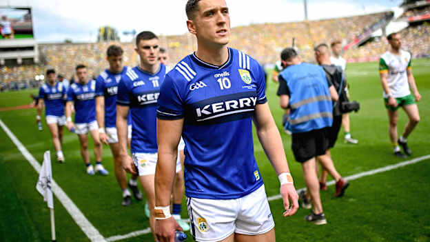 Kerry's Joe O'Connor pictured before the 2025 All-Ireland SFC Final at Croke Park. Photo by Seb Daly/Sportsfile