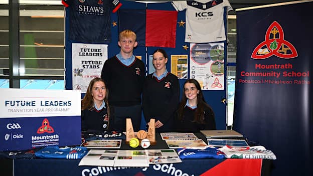 Students from Mountrath Community School, Laoisat th e GAA Oide Future Leaders School Awards 2025/26 & Launch of Redeveloped Future Leaders Programme at Croke Park. Photo by Paul Phelan/Sportsfile