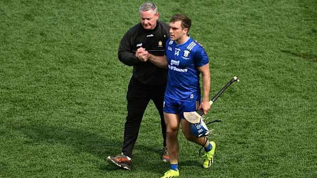 Clare selector Tommy Corbett and Shane O'Donnell following the All-Ireland SHC Semi-Final win over Kilkenny at Croke Park. Photo by Daire Brennan/Sportsfile