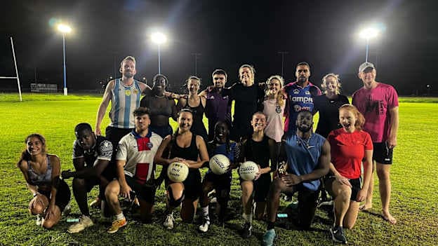 Trident Gaels players at a recent training session. 