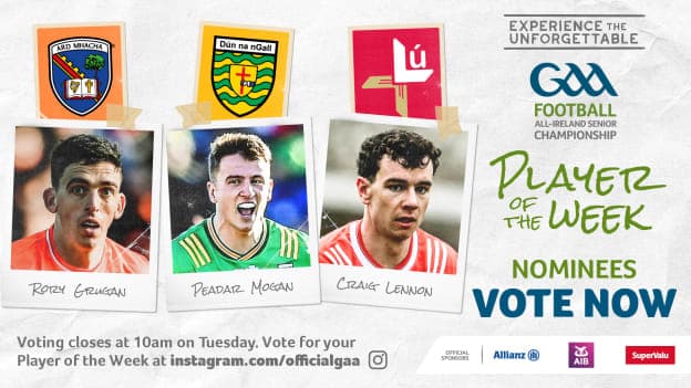 GAA.ie Footballer of the Week nominees.