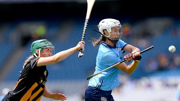 Grace O'Shea, Dublin, and Michelle Teehan, Kilkenny, in action at Croke Park. Photo by Ray McManus/Sportsfile