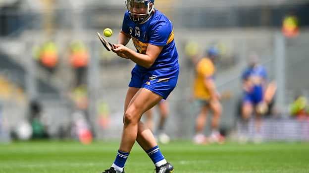Tipperary forward Eimear McGrath in 2026 Camogie Championship action. Photo by Piaras Ó Mídheach/Sportsfile