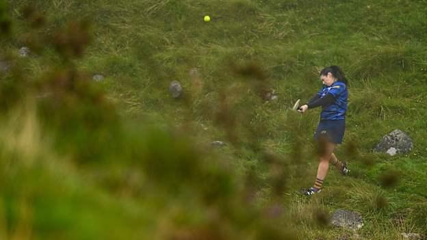 Cork's Molly Lynch in action during the 2024 M. Donnelly GAA All-Ireland Poc Fada Finals at Annaverna Mountain in the Cooley Peninsula, Ravensdale, Louth. Photo by Ben McShane/Sportsfile