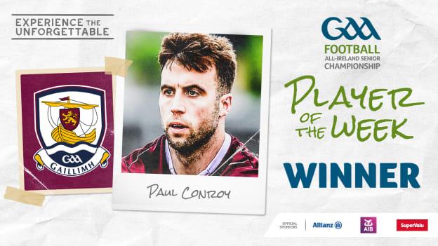 Paul Conroy voted GAA.ie Footballer of the Week