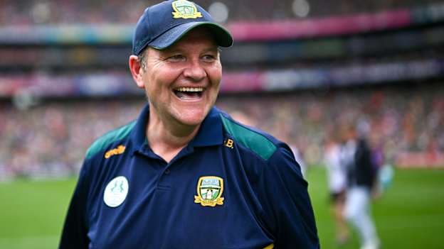 Robbie Brennan following Meath's 2025 All-Ireland SFC Quarter-Final win over Galway at Croke Park. Photo by Piaras Ó Mídheach/Sportsfile