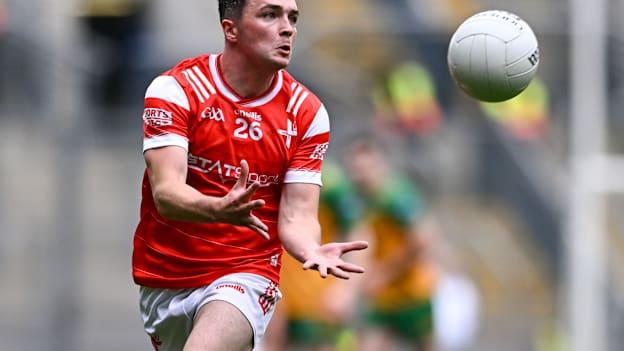 Ardee St. Mary's footballer, Tom Jackson, in action with the Louth senior team. 