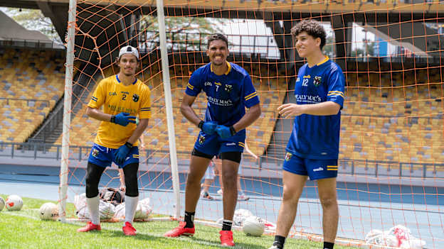 Happy faces at Orang Éire's visit to the Bukit Jalil National Stadium. 