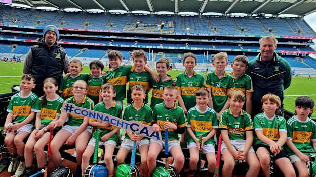 Tourlestrane juvenile players and mentors pictured at Croke Park earlier this year.