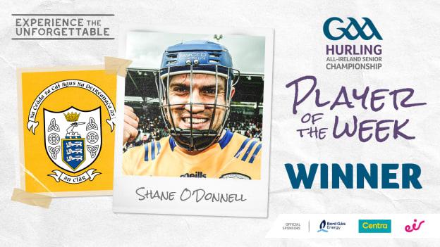 Clare's Shane O'Donnell is this week's GAA.ie Hurler of the Week. 