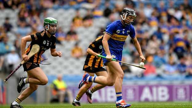 Tipperary's Mairead Eviston in Glen Dimplex All-Ireland Camogie Quarter-Final action against Kilkenny. Photo by John Sheridan/Sportsfile
