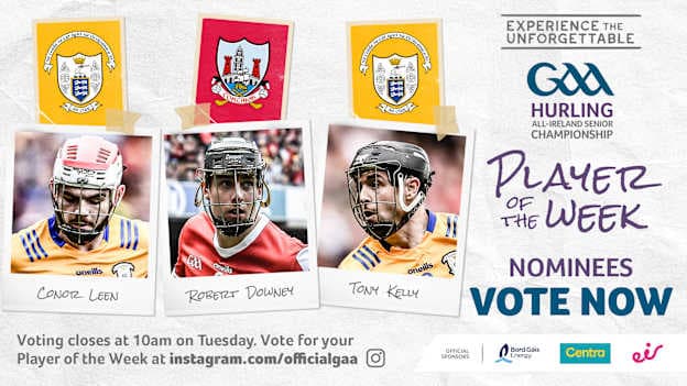 GAA.ie Hurler of the Week nominees.