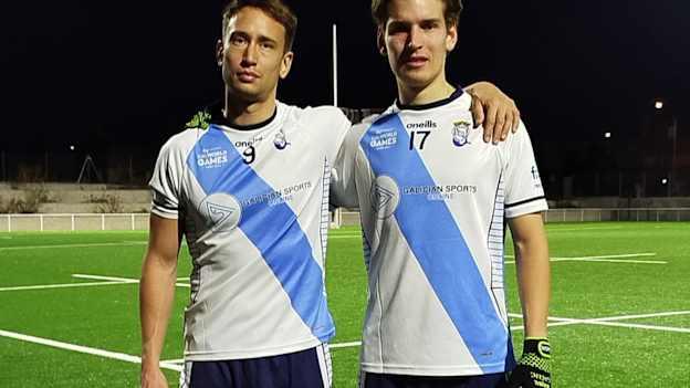 Brothers Samuel and Tomás Lagoa Blanco pictured together before playing for Galicia.