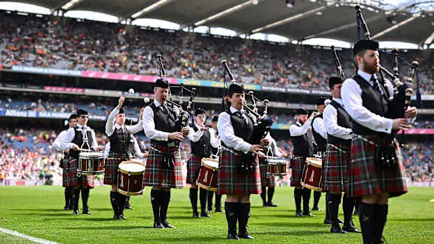 St Joseph's Pipe Band feature Gaelic Games correspondent at Croke Park
