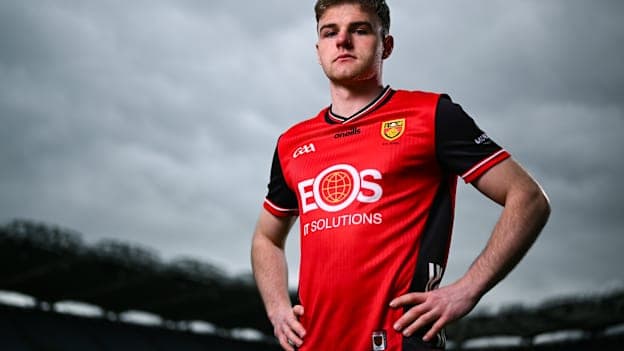 Down's Ryan Magill pictured at the launch of the Tailteann Cup. Photo by Shauna Clinton/Sportsfile