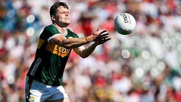 Kerry captain Gavin White in All-Ireland SFC Semi-Final action against Tyrone at Croke Park. Photo by Seb Daly/Sportsfile