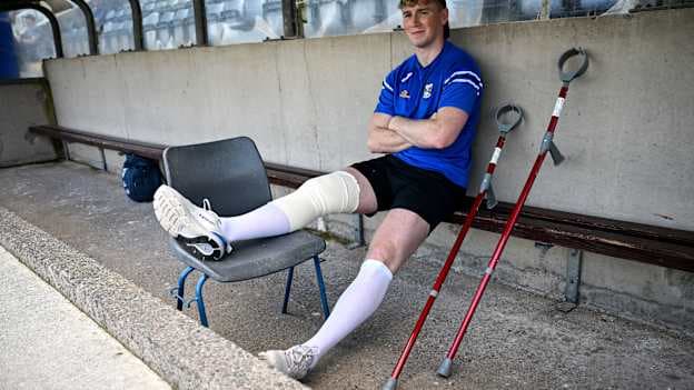 Cavan football star, Paddy Lynch, was sidelined by a torn ACL in 2024. Photo by Ramsey Cardy/Sportsfile