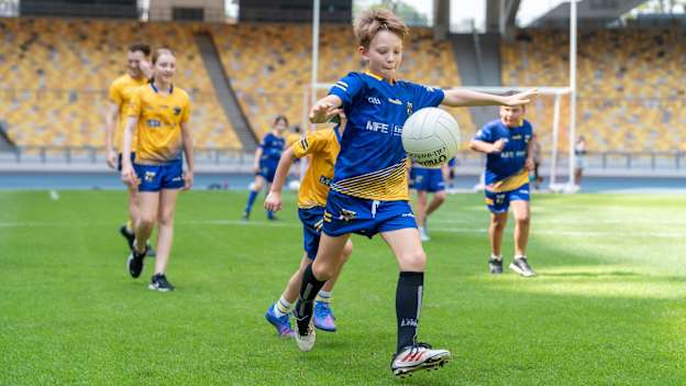 Some of Orang Éire's younger members being put through their paces at the Bukit Jalil National Stadium. 
