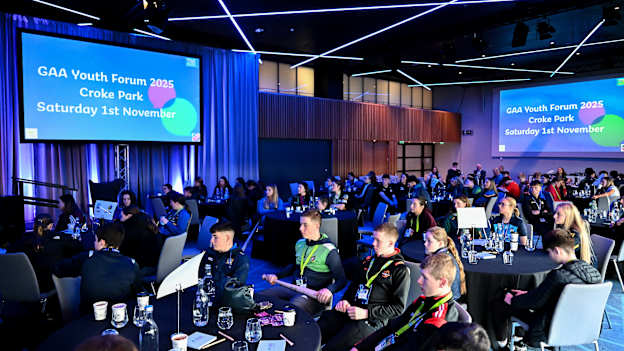 A general view at the GAA Youth Forum 2025 at Croke Park in Dublin. Photo by Piaras Ó Mídheach/Sportsfile