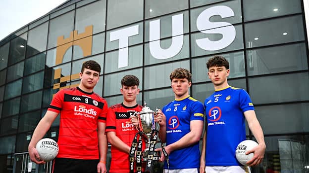 Cuid de na himreoirí ó Scoil na mBráithre, Trá Lí, agus Ardscoil na mBráithre, Chluain Meala, a bheidh ag imirt i gCluiche Ceannais Peile TUS Corn Uí Mhuirí Dé Sathairn