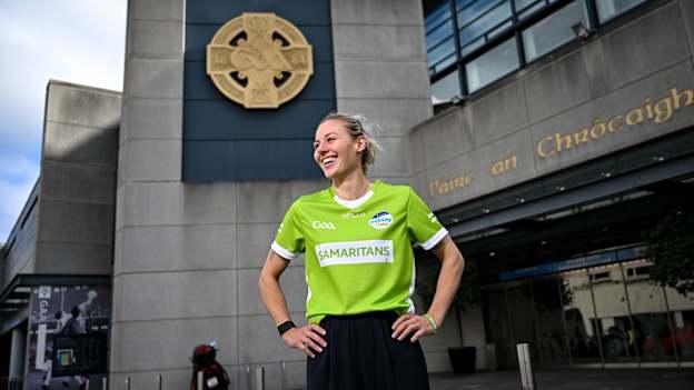 Dublin footballer Nicole Owens in attendance to mark the 10-year anniversary of Samaritans as the GAA Mental Health Partner at Croke Park in Dublin. Through the partnership, GAA players and former players team up with Samaritans volunteers from across the country to reduce the stigma around mental health and encourage anyone in need to seek help. For information contact s.stack@samaritans.org. Photo by David Fitzgerald/Sportsfile.