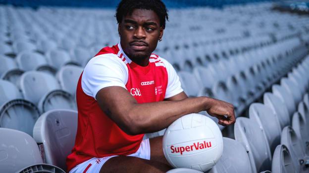 Pictured is Clare footballer Ikem Ugwueru at SuperValu’s launch of the GAA All-Ireland Senior Football Championship and its #CommunityIncludesEveryone campaign. Sponsors of the Championship for a fifteenth consecutive season, SuperValu were joined by Gaelic Games role models and advocates from across the country in Croke Park today to highlight the role of GAA communities in making Ireland a more diverse, inclusive and welcoming country for all. 

 