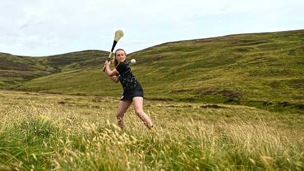 Roisín McCormick of Antrim during the M. Donnelly GAA All-Ireland Poc Fada Finals at Cooley Mountains in Louth. Photo by Harry Murphy/Sportsfile