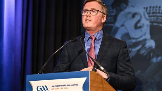 David Hassan, Chairperson of the Standing Committee on Playing Rules, pictured at GAA Congress at Canal Court Hotel in Newry, Down. Photo by Piaras Ó Mídheach/Sportsfile