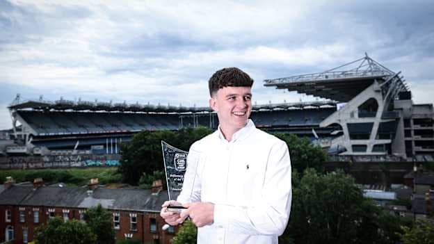 Pictured is Kerry's Gearóid White, named the 2026 Dalata Hotel Group GAA U20 Footballer of the Year. Photograph by Dan Sheridan (Inpho). 