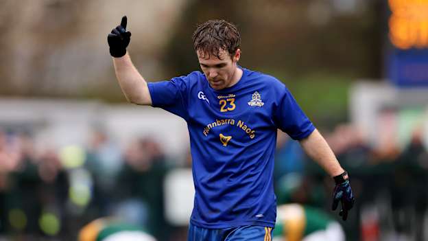St Finbarr's Eoin McGreevy celebrates at Clonmel Sportsfield. Photo by Michael P Ryan/Sportsfile