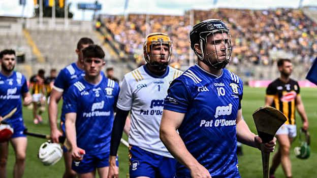 Clare's Tony Kelly in the parade before the All-Ireland SHC Semi-Final against Kilkenny at Croke Park. Photo by Piaras Ó Mídheach/Sportsfile